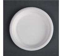Fiesta Compostable Bagasse Plates Round 179mm (50 Pack)