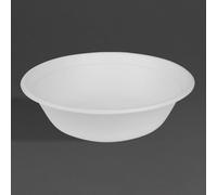 Fiesta Compostable Bagasse Poke Bowl Base, 32oz (Pack 50)