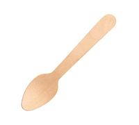 Fiesta Compostable Birch Wooden Teaspoons - 110mm, Pack of 100