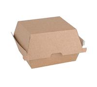 Fiesta Compostable Board Burger Box - S (105x105x85mm) (Pack 200)