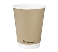 Fiesta Compostable Coffee Cups Double Wall 340ml (25 Pack)