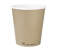 Fiesta Compostable Hot Cup Single Wall Kraft, 12 oz, Sleeve 50