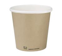 Fiesta Compostable Hot Cup Single Wall Kraft, 4 oz, Sleeve 50