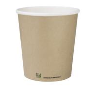 Fiesta Compostable Hot Cup Single Wall Kraft, 8 oz, Sleeve 50
