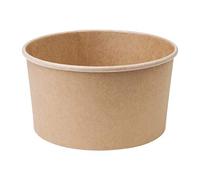 Fiesta Compostable Round Kraft Salad Bowl - 1000ml 35oz (Pack 300)
