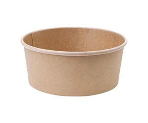 Fiesta Compostable Round Kraft Salad Bowl - 500ml 18oz (Pack 300)