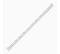 Fiesta Compostable Wrapped Paper Straw Red & White Stripe - 6mm (Box 250)