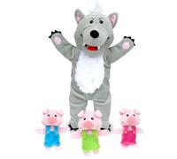 Big Bad Wolf & 3 Little Pigs Tellatale Hand Puppet