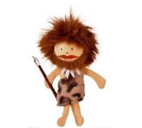 Fiesta Crafts Caveman Finger Puppet for Kids - Interactive Toy with Wooden Head - For 3-9 years