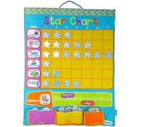 Fiesta Crafts Embroidered Fabric Star Chart - Reward Chart for kids - Encourage Good Behaviour Wall Hanging Chart