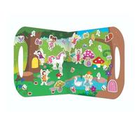 Fiesta Crafts T-2822 Fairies Stickabouts,- Reusable Stickers with no Glue and no Mess - Use Again & gain on Smooth Surfaces