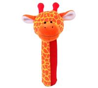 Fiesta Crafts Giraffe Squeakaboo Squeaker Toy Rattle in Orange Fiesta Crafts Orange