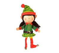 Fiesta Crafts Girl Elf Finger Puppet Fabric Interactive Toy with Wooden Head Fiesta Crafts Multicolor