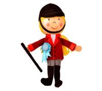 Fiesta Crafts Horse Rider Finger Puppet Fabric Interactive Horse Rider Fiesta Crafts Multicolor