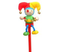 Fiesta Crafts Jester Pencil 2 Pack - Hand Painted with Removable Puppet Fiesta Crafts Multicolor