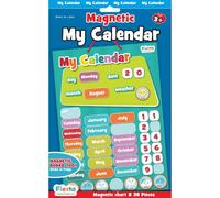 Fiesta Crafts Magnetic Calendar for Kids - Educational Days of the Week Chart Fiesta Crafts Multicolor