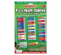 Fiesta Crafts Magnetic Football Tables Chart, Keep up-to-date by moving the teams according to their results, fun for all football fans