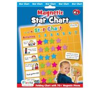 Magnetic Star Reward Chart (T2338) by Fiesta Crafts- Magnetic Activity Board for Kids & Toddlers - Creates Responsibility, Good Behaviour & A Willingness To Do Chores - Easy to understand and follow