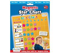 Magnetic Star Reward Chart (T2338) by Fiesta Crafts- Magnetic Activity Board for Kids & Toddlers - Creates Responsibility, Good Behaviour & A Willingness To Do Chores - Easy to understand and follow