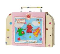 Fiesta Crafts Make Your Own Rainbow Friends 6 Fairy Dolls with Bendy Chenille Stems Fiesta Crafts Multicolor