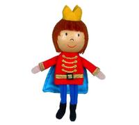 Fiesta Crafts Prince Finger Puppet for Kids - Fabric Interactive Princess Toy with Wooden Head for Role Play, Creativity & Sensory Skills - From 3 to 9 years old