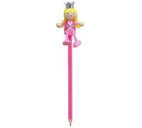 Fiesta Crafts Princess Pencil 2 Pack - Hand Painted with Removable Puppet in Pink Fiesta Crafts Pink