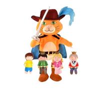 Fiesta Crafts Puss in Boots Hand Puppet, Moving Mouth & Arms