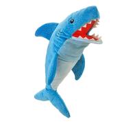 Shark Hand Puppet - Soft & Interactive with Moving Mouth & Arms Fiesta Crafts Blue One Size