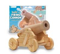 Fiesta Crafts T-2612 Firing Wooden Cannon Craft Kit | Children's Crafts and Accessories