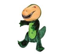 Fiesta Crafts T-Rex Finger Puppet Fabric Interactive with Wooden Head Fiesta Crafts Multicolor
