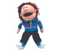 Fiesta Crafts White Boy Hand Puppet Soft & Interactive with Moving Mouth & Arms Fiesta Crafts Multicolor