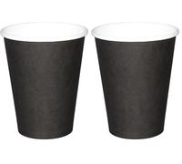 Fiesta GF041 Hot Cups Single Wall Black - 228ml (8oz) (Sleeve 50) (Pack of 2)