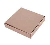 Fiesta Green Compostable Plain Pizza Boxes 9 inch (Pack of 100), Kraft Brown, Size: 45(H)x237(W)x237(D)mm, Cardboard Pizza Boxes for Takeaway Food, Breathable Design Keeps Pizzas Crispy, DC723