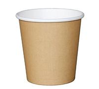 Fiesta Green Recyclable Espresso Coffee Cups 114 ml / 4 oz (Pack of 1000), Kraft Brown, Single Wall, Renewable Paperboard, Polyethylene Lining Prevents Leakage, GP447