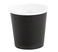 Fiesta Green Recyclable Espresso Coffee Cups Single Wall 112 ml/4 oz (Pack of 50), Black, Pack Quantity: 50, GF019
