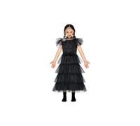 Fiesta Guirca Gothic Girl Queen Fancy Dress Halloween Costume size 5-6 - Black - 5-6 Years