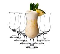 LAV Fiesta Pina Colada Glasses - 390Ml - Pack Of 6, Clear