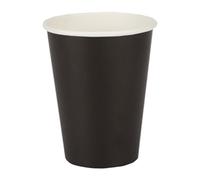 Fiesta Recyclable Coffee Cups Single Wall Black 340ml / 12oz (50 Pack)