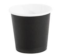 Fiesta Recyclable Espresso Cups Single Wall Black 114ml (50 Pack)