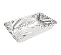 Fiesta Recyclable Foil Food Disposable Containers (5 Pack) - Takeaway, Meal Prep Containers Trays CP512