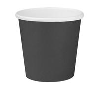 Fiesta Recyclable Hot Cups Single Wall Black 6oz (1000 Pack)