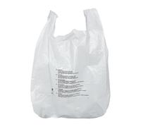 Fiesta Recyclable Large White Carrier Bag, Pack 1000