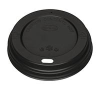 Fiesta Recyclable Lid For Hot Cups Black - 12/16oz (Pack 50)