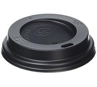 Fiesta Recyclable Lid For Hot Cups Black - 8oz (Pack 50)