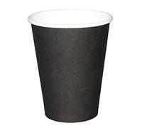 Fiesta Recyclable Single Wall Hot Cups 340ml 12oz Pack of 50, Black