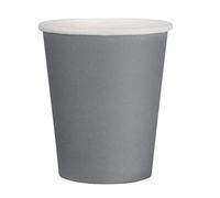 Fiesta Recyclable Single Wall Hot Cups Charcoal 228ml, Pack of 1000
