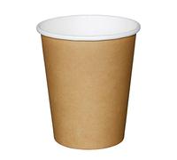 Fiesta Recyclable Single Wall Hot Cups Kraft 228ml (8oz), Pack of 50
