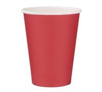 Fiesta Recyclable Single Wall Takeaway Coffee Cups Red 12oz (50 Pack)