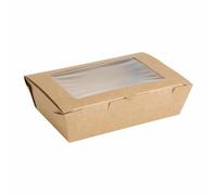 Fiesta Salad Box with PET Window - PLA & Paper Microwavable 700 ml - Pack of 200