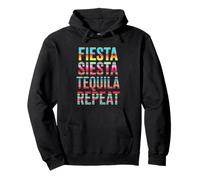 Fiesta Siesta Tequila Repeat Mexican Serape Pullover Hoodie